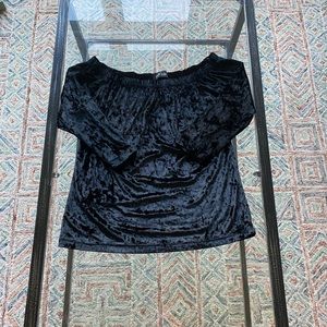 Fab’rik velvet off the shoulder top
